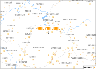 map of Pangyŏn-dong