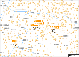 map of Panići