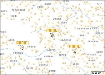 map of Panići