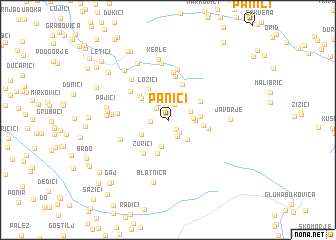 map of Panići