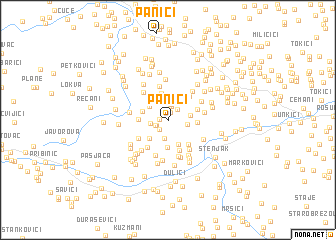 map of Panići