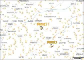 map of Panići