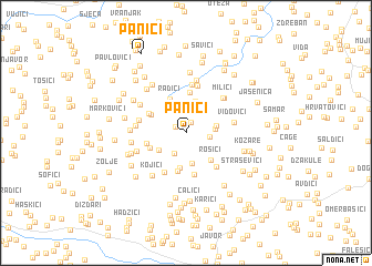 map of Panići