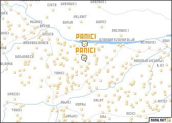 map of Panići