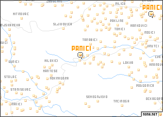 map of Panići