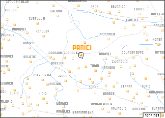 map of Panići