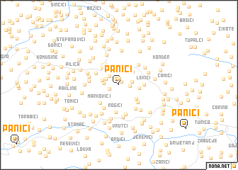 map of Panići