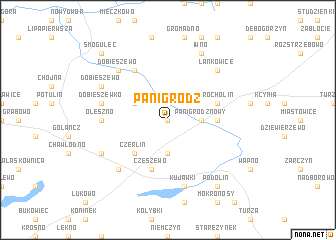 map of Panigródz