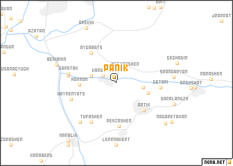 map of Pʼanik