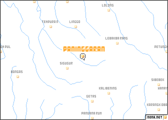 map of Paninggaran