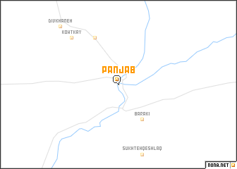 map of Panjāb