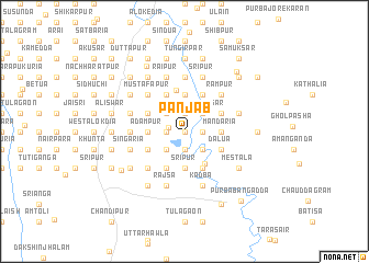 map of Panjāb