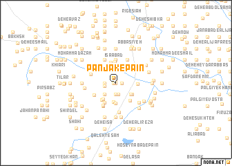map of Panjak-e Pā\