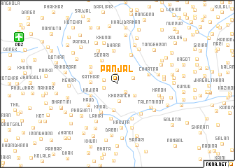 map of Panjāl