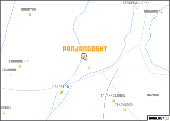 map of Panj Angosht