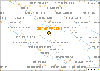 map of Panj Derakht