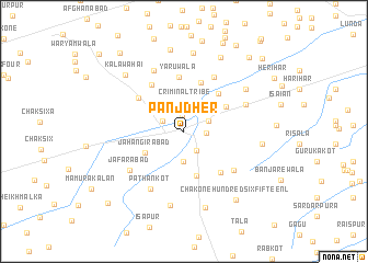 map of Panjdher