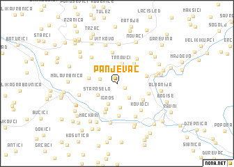 map of Panjevac