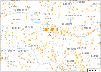 map of Panjevi