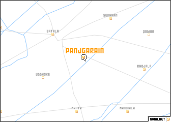 map of Panjgarāin