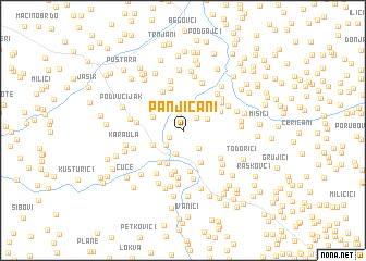 map of Panjičani