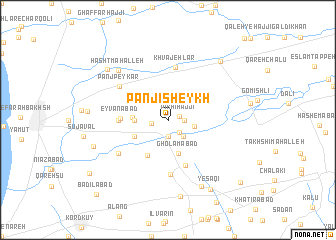 map of Panjī Sheykh