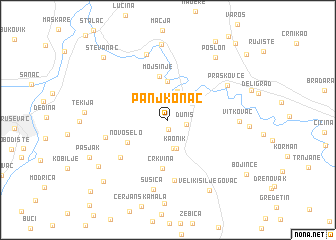 map of Panjkonac