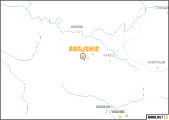 map of Panj Shīr