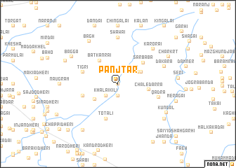 map of Panjtār