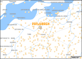 map of Panju Bāgh