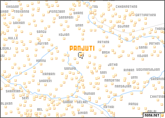 map of Panjūti