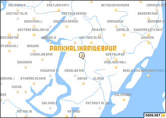 map of Pānkhāli Haridebpur