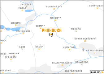 map of Panʼkovka