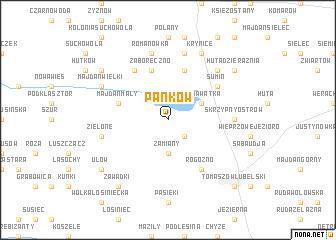 map of Pańków