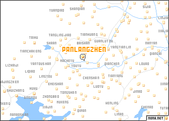 map of Panlangzhen