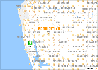 map of Pannipitiya