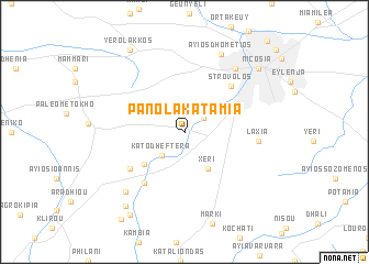 map of Pano Lakatamia