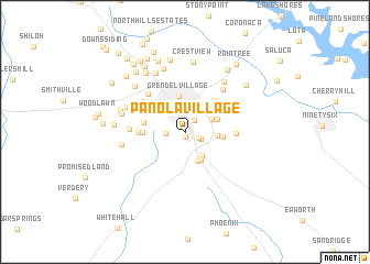 map of Panola Village