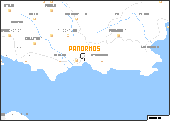 map of Pánormos