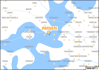 map of Panséni