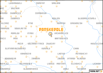 map of Panské Pole