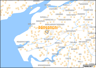 map of Pansong-ni