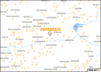 map of Pansŏng-ni