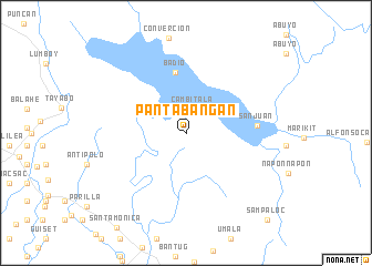 map of Pantabangan