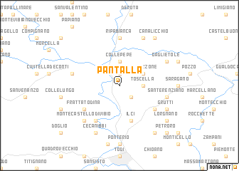 map of Pantalla