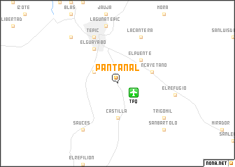 map of Pantanal