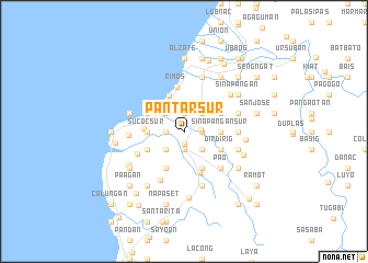 map of Pantar Sur