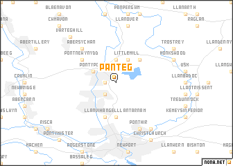 map of Panteg