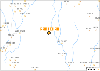 map of Pantekan