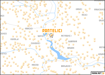 map of Pantelići